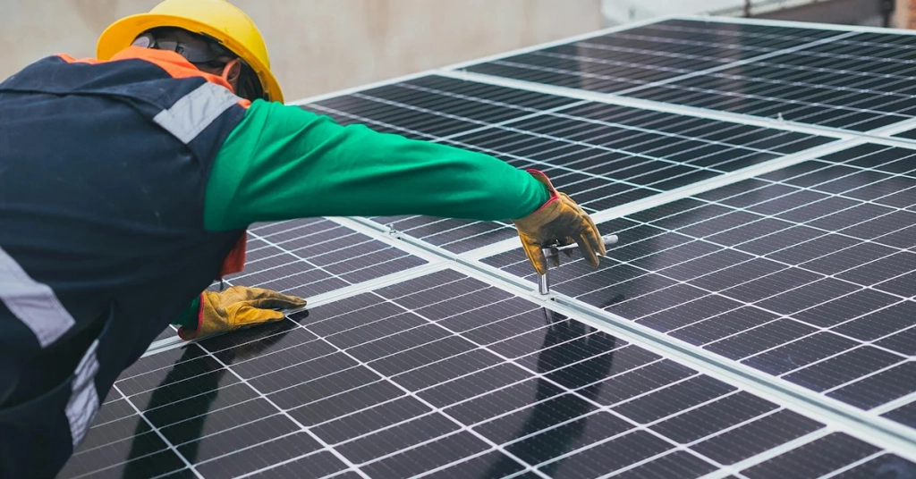 Solar panels installed on a modern Philippine residential home